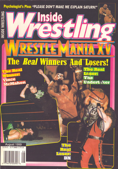 Steve Austin signed Inside Wrestling Magazine August 1999