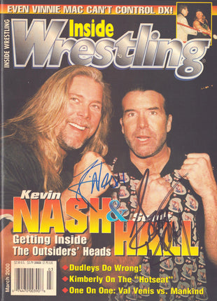 Scott Hall & Kevin Nash dual signed Inside Wrestling Magazine March 2000