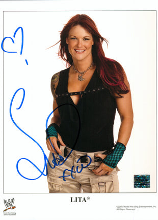 Lita signed 8x10 Photo