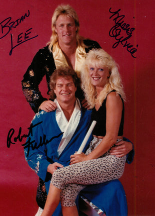 Brian Lee, Robert Fuller & Miss Sylvia triple signed 8x10 Photo