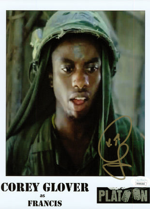 Corey Glover (Platoon) signed 8x10 Photo (w/ JSA)