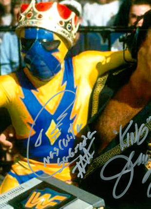 Jerry Lawler & Mascarita Dorada dual signed 8x10 Photo