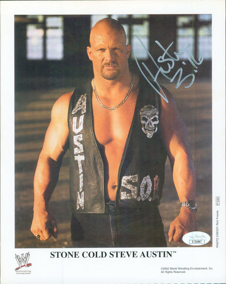 Stone Cold Steve Austin signed 8x10 Photo (w/ JSA)