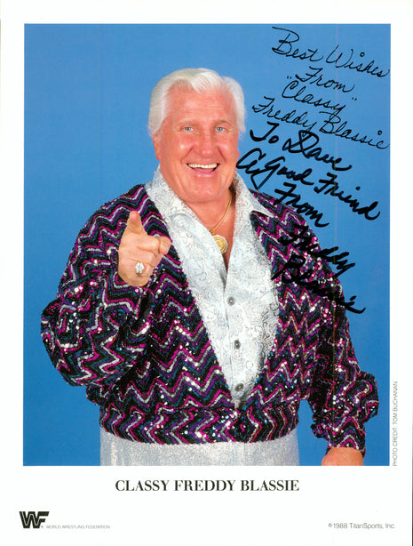 Freddie Blassie signed 8x10 Photo