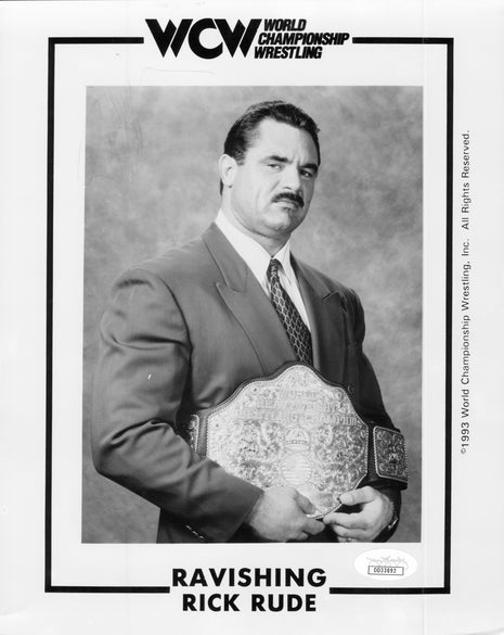 Rick Rude signed 8x10 Photo (w/ JSA)