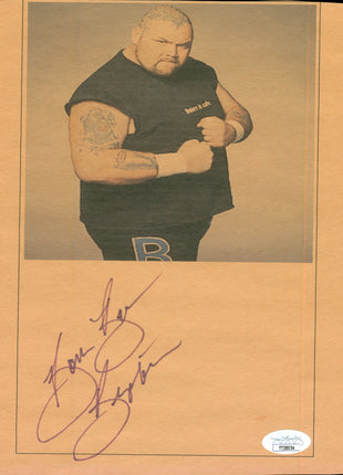 Bam Bam Bigelow signed 8x10 Photo (w/ JSA)