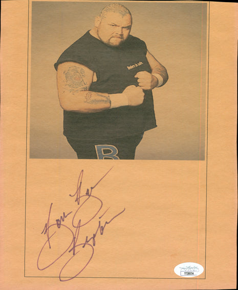 Bam Bam Bigelow signed 8x10 Photo (w/ JSA)