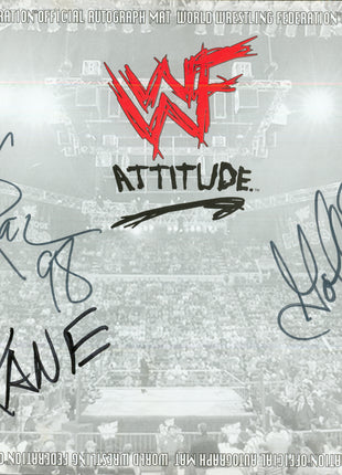 Kane, X-Pac & Goldust triple signed WWF Placemat