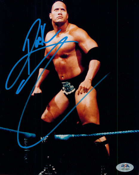 The Rock signed 8x10 Photo (w/ PSA)