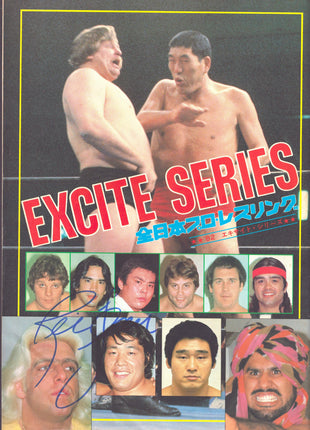 Ric Flair signed All Japan Pro Wrestling Excite Series Program