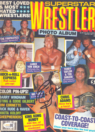 Ric Flair signed Superstar Wrestler Magazine Winter 1987 (w/ JSA)