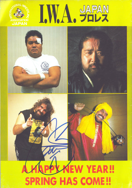 Cactus Jack signed IWA Japan Program 1996
