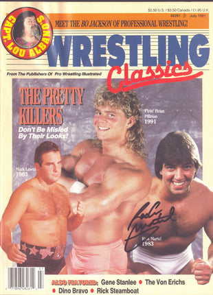 Rick Martel signed Wrestling Classics Magazine July 1991