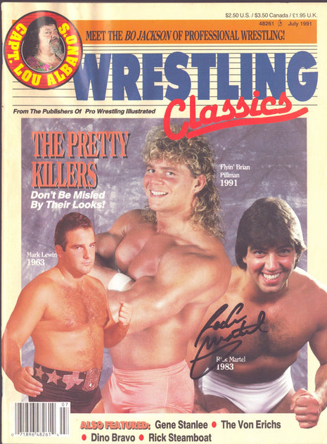 Rick Martel signed Wrestling Classics Magazine July 1991