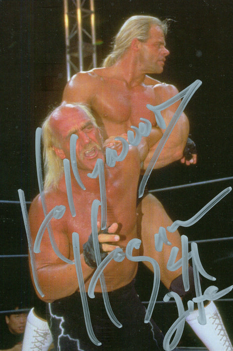 Hollywood Hogan signed 4x6 Photo Card (4 Life)
