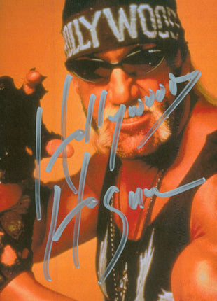 Hollywood Hogan signed 4x6 Photo Card