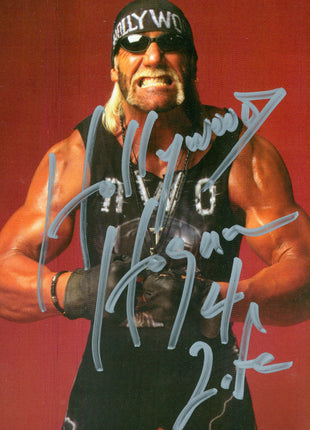 Hollywood Hogan signed 4x6 Photo Card