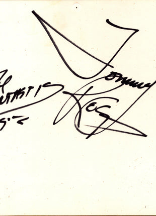 Tommy Rogers signed Japanese Shikishi Board