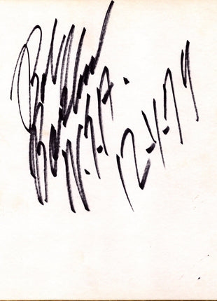 Bob Backlund signed Japanese Shikishi Board