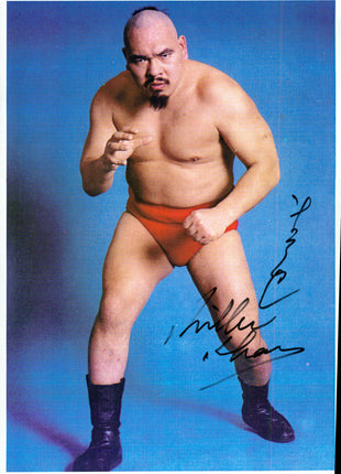 Killer Khan signed 9x12 Photo