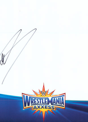 Apollo Crews signed WWE WrestleMania Axxess Placemat