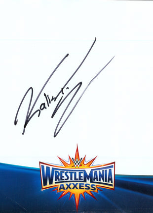 Kalisto signed WWE WrestleMania Axxess Placemat