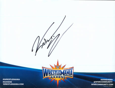 Kalisto signed WWE WrestleMania Axxess Placemat
