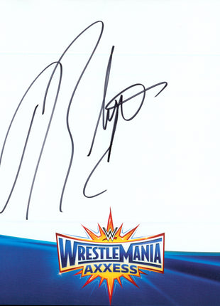 Rhino signed WWE WrestleMania Axxess Placemat