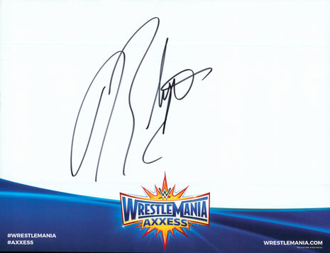 Rhino signed WWE WrestleMania Axxess Placemat