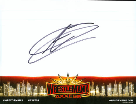 Aiden English signed WWE WrestleMania Axxess Placemat