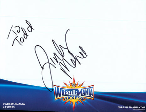 Jinder Mahal signed WWE WrestleMania Axxess Placemat