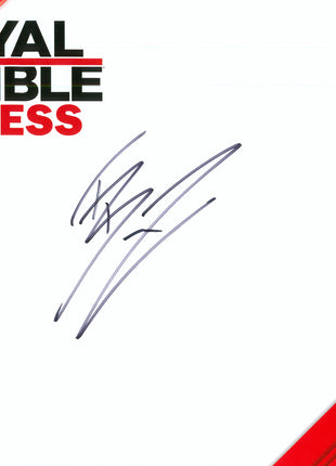 Tyler Breeze signed WWE Royal Rumble Axxess Placemat