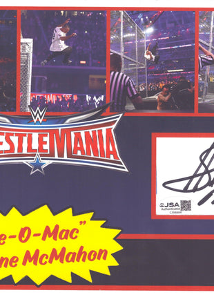 Shane McMahon signed Oversized 8x10 Trading Card (w/ JSA)
