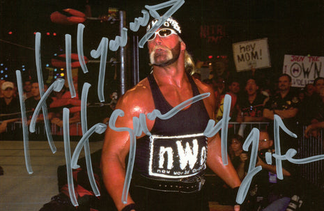 Hollywood Hogan signed 4x6 Photo Card