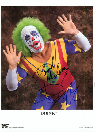 Doink & Dink dual signed 8x10 Photo