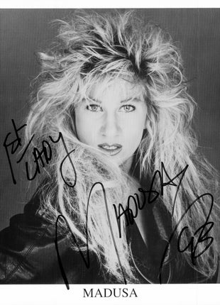 Madusa dual signed 8x10 Photo