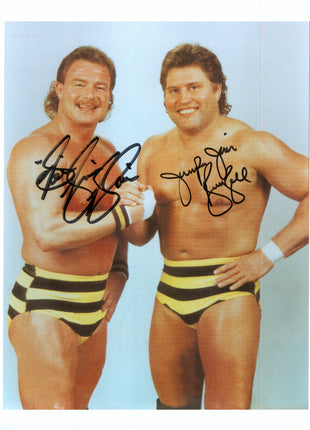 Jim Brunzell & Brian Blair dual signed 8x10 Photo
