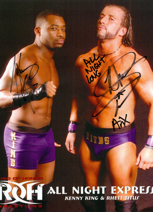 Kenny King & Rhett Titus dual signed 8x10 Photo
