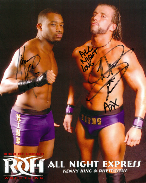 Kenny King & Rhett Titus dual signed 8x10 Photo