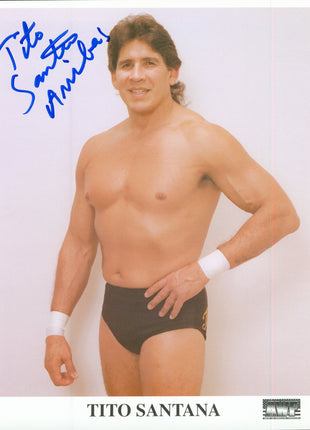 Tito Santana signed 8x10 Photo