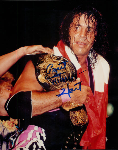 Bret Hart signed 8x10 Photo
