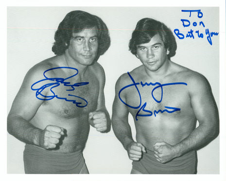 Jack & Jerry Briscoe dual signed 8x10 Photo