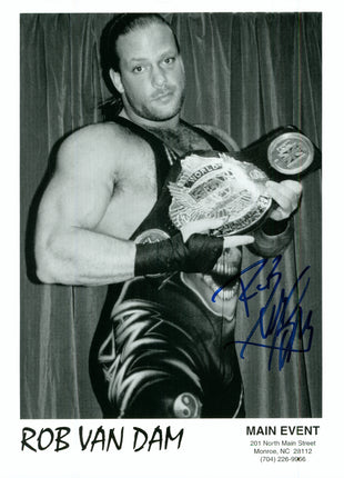 Rob Van Dam signed 8x10 Photo