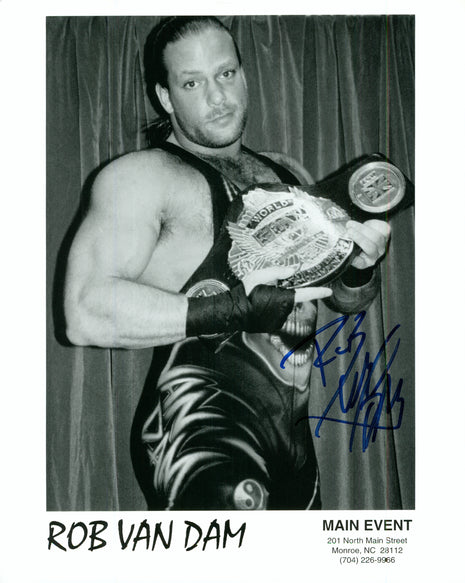 Rob Van Dam signed 8x10 Photo