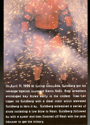 Bill Goldberg signed Commemorative Ticket (Spring Stampede) #786/10000