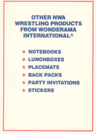 Ric Flair signed Wonderama NWA Wrestling Supercards Trading Card *PRE-ORDER*