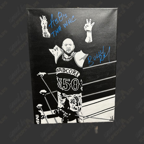 Bully Ray signed 12x16 Hand Painted Canvas Art