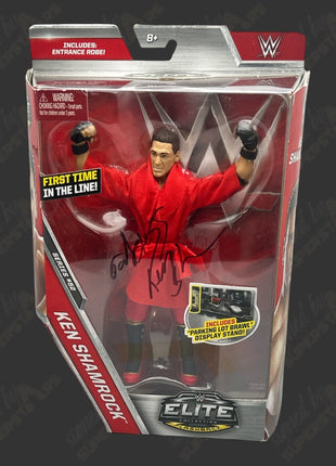 Ken Shamrock signed WWE Elite Series #52 Action Figure