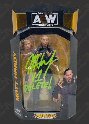 Matt Hardy signed AEW Series 16 #157 Action Figure