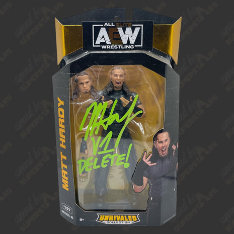Matt Hardy signed AEW Series 16 #157 Action Figure